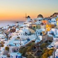 Santorini, tramonto a Oia.