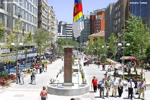 Ankara, il quartiere centrale di Kizilay.