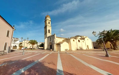 Assemini, vicino Cagliari, la chiesa di San Pietro.