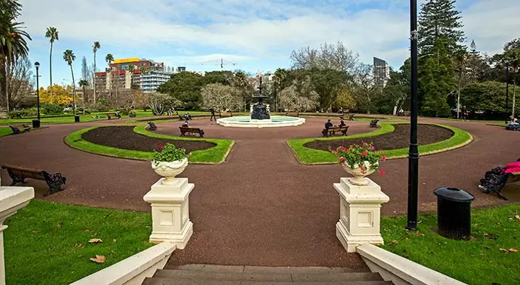 Albert Park è uno dei grandi spazi verdi da vedere ad Auckland.