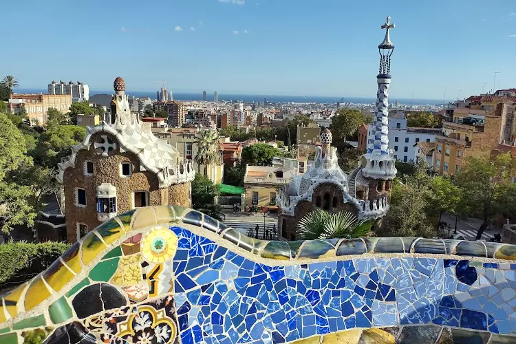 Il Parco Guell, uno dei luoghi più belli e visitati di Barcellona.