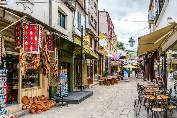 Il bazaar ottomano di Skopje, capitale macedone.