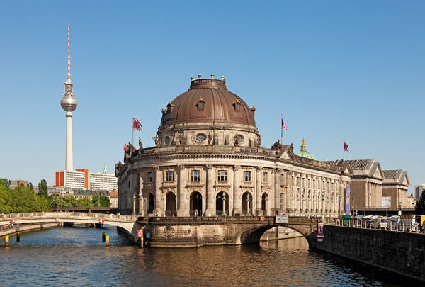 Il Bode-Museum nell'isola dei musei di Berlino.