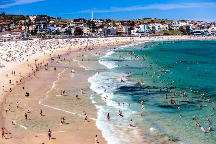 La spiaggia di Bondi, una delle più conosciute in Australia.