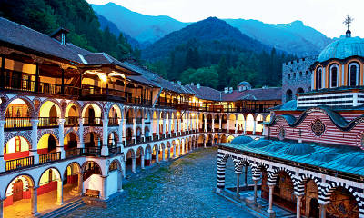 Il monastero di Rila in Bulgaria.