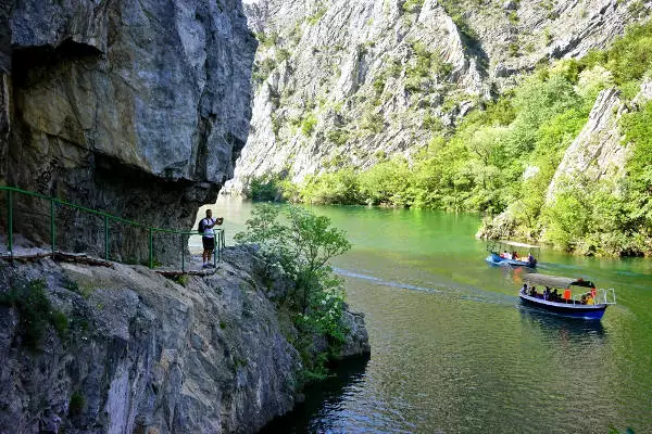 Il canyon Matka vicino Skopje.