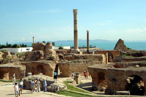 Sito archeologico di Cartagine in Tunisia.