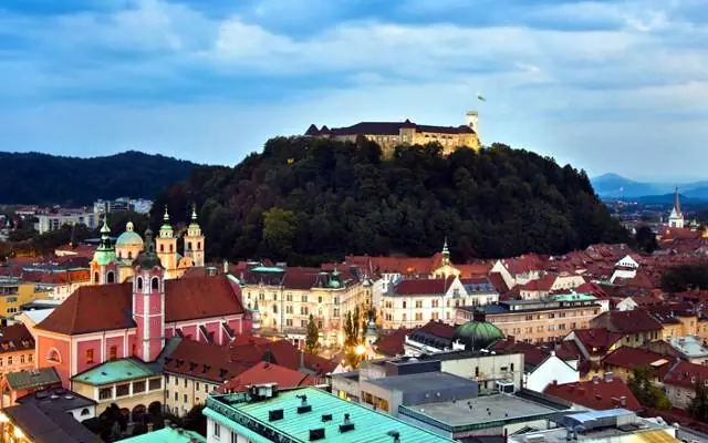 Il castello di Lubiana che svetta sulla capitale slovena.