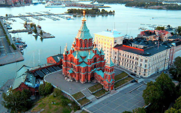 Cattedrale ortodossa Uspenski a Helsinki.