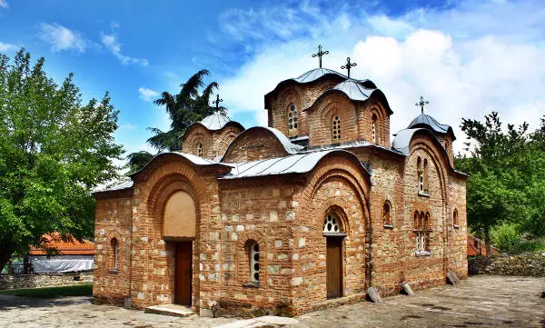 La chiesa di San Panteleimon di Nerezi, vicino la capitale macedone Skopje.