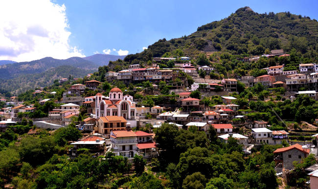 Il bellissimo villaggio tradizionale di Kalopanayiotis a Cipro.