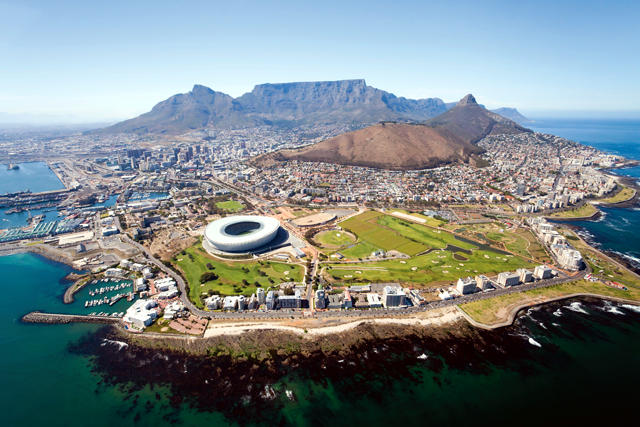 Città del Capo in Sudafrica.