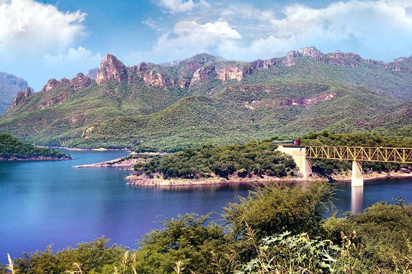 Paesaggio del Copper Canyon in Messico.