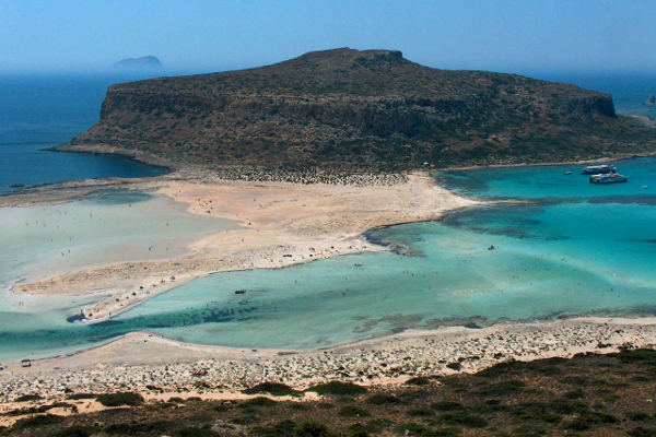 La laguna di Balos a Creta.