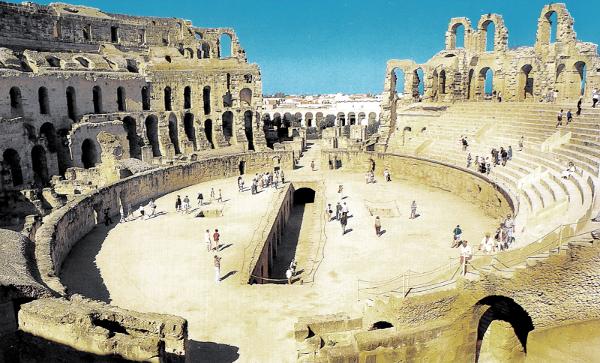 Colosseo di El Jem in Tunisia.