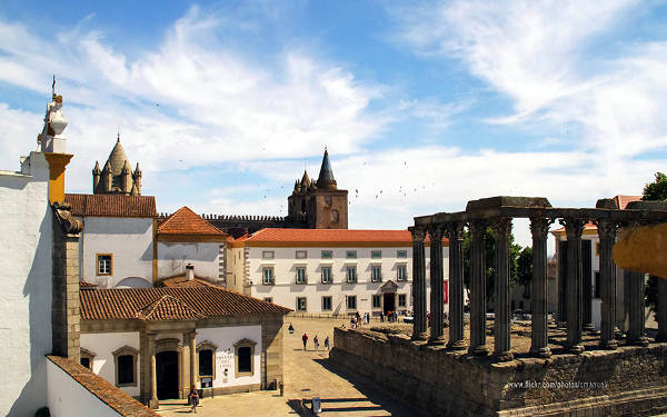 Evora in Portogallo, nella regione dell'Alentejo.