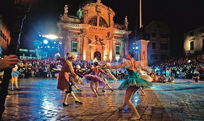 Festival estivo a Dubrovnik.