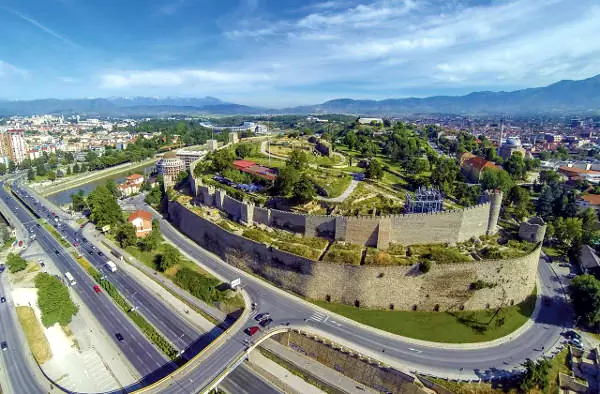 La fortezza Kale a Skopje.