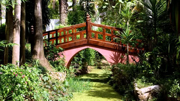 I giardini esotici Bouknadel vicino Rabat.