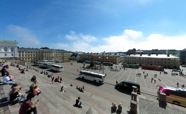 Piazza del Senato a Helsinki.