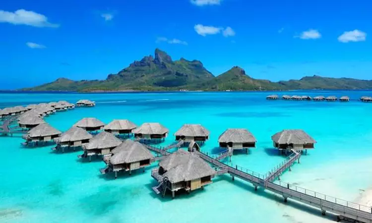 Un resort alle Isole Cook in Oceania.