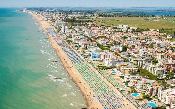 Jesolo è tra le principali spiagge italiane.