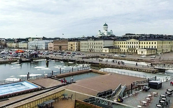 Kauppatori, la piazza del mercato di Helsinki.