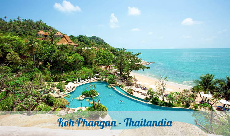 Un resort sull'isola tailandese di Koh Phangan.