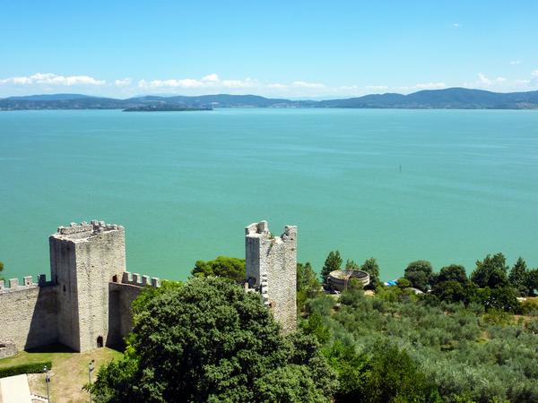Vista sul Lago Trasimeno.