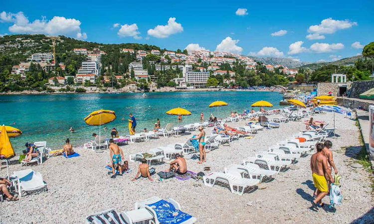 spiaggia di lapad, dubrovnik.