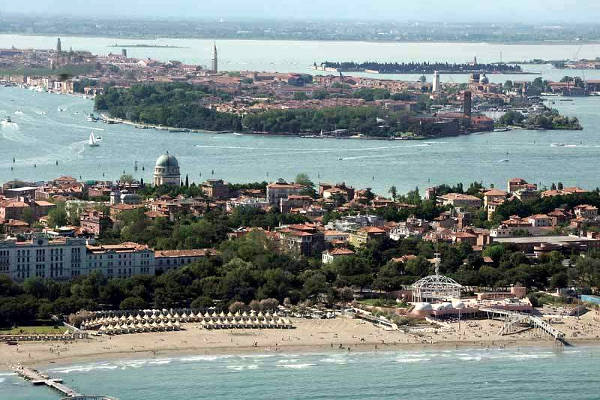 Spiaggia del Lido di Venezia.