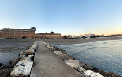 spiaggia del lido di Venezia.