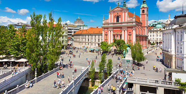 Lubiana in Slovenia.