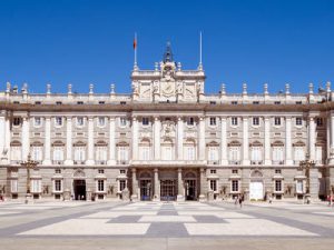 Il Palazzo Reale a Madrid in Spagna.