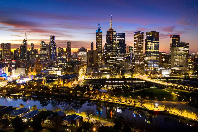 La città di Melbourne in Australia è uno dei luoghi da vedere in un viaggio.