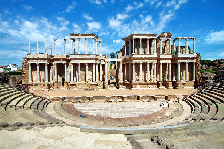 Il teatro romano di Merida da vedere in Spagna.