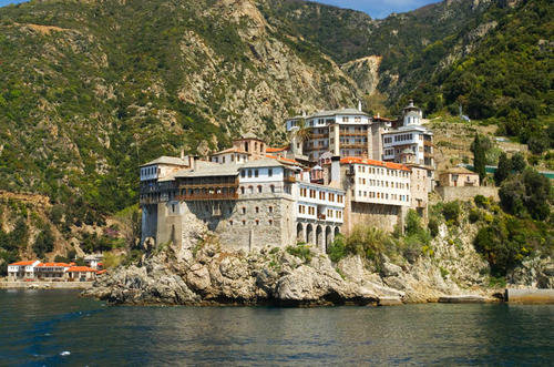 Monte Athos in Grecia.