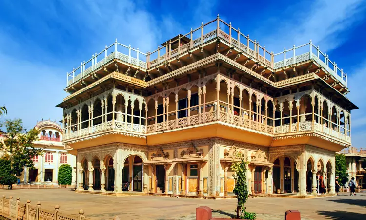 Il Mubarak Mahal che si può visitare all'interno del Palazzo di Jaipur.