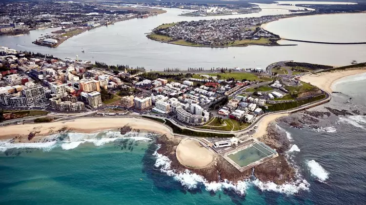 Il bellissimo territorio di Newcastle in Australia, nel Nuovo Galles del Sud.