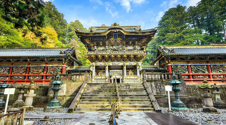 Il santuario Toshogu a Nikko, uno dei più belli del Giappone.