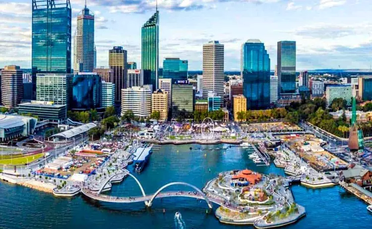 La città di Perth in Australia Occidentale.