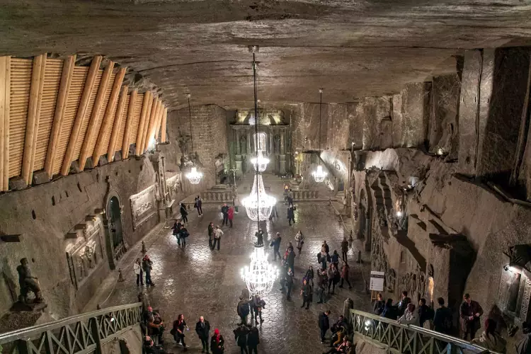 Le miniere di sale di Wieliczka in Polonia.