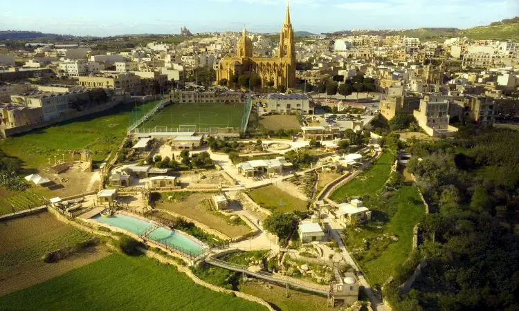 Lo splendido luogo in cui si tiene il grande presepe vivente sull'isola di Gozo.