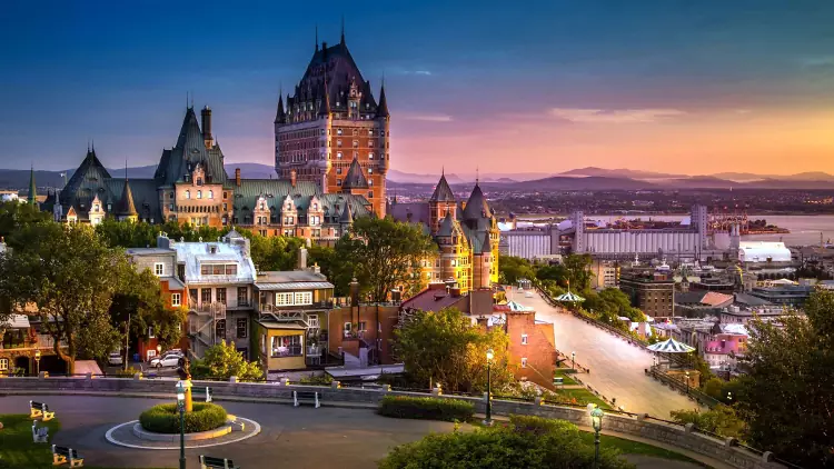 La città Quebec col suo fascino europeo.