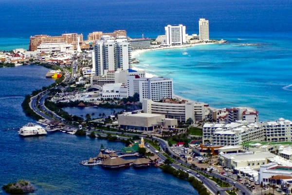 Hotel nella zona turistica messicana di Quintana Roo.