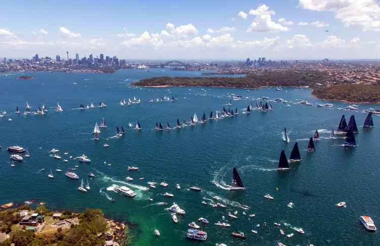 Lo spettacolo della regata Sydney Hobart.