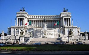 Altare della Patria o Vittoriano a Roma.