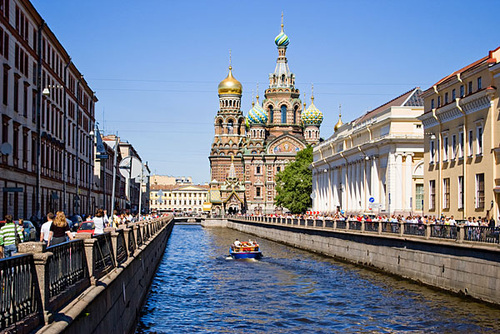 Veduta di San Pietroburgo, in Russia.