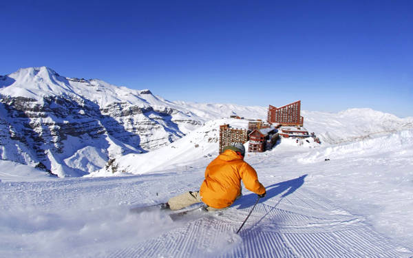 Valle Nevado, località di montagna per sciare vicino Santiago.