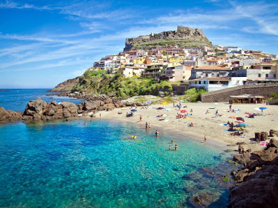 Castelsardo nel nord della Sardegna.